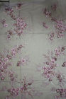 Embroidered 55 Inch Peach Color 3D Floral Rose Lace Fabric With Beads And Sequins