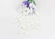 Fashion Polyester Lace Neckline Applique With Floral Embroidered For Clothing