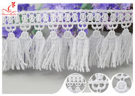 French Venice Guipure Tassels Fringe Polyester Lace Trim For Clothing Decorative