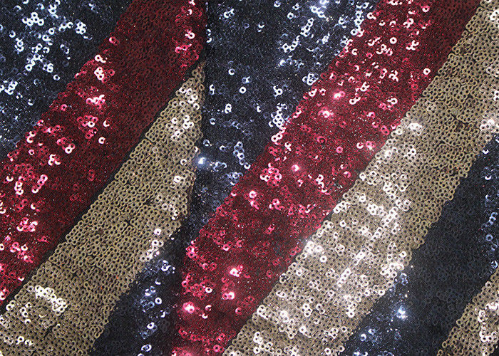 Multi - Color Embroidered Shiny Sequin Fabric Azo Free For Evening Dress