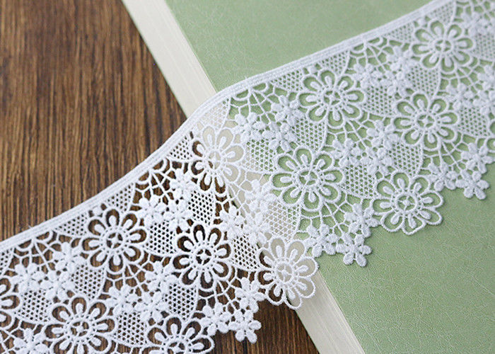 Embroidery French Venice Guipure Cotton Lace Trim  / Floral Lace Ribbon