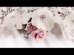 Guipure Lace Trim Polyester Milk Fiber Embroidery Lace Trim