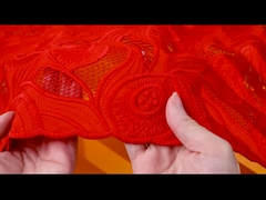 Decorate Lace 100% Polyester White Embroidery Eyelet Lace Trim