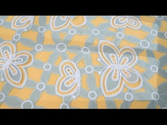 Embroidery Guipure Lace Polyester Lace Fabric For Women