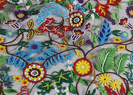 Multi Colored Embroidered Lace Mania