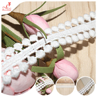 1.5cm Pom Pom Lace Trim Bilateral Crochet Ribbon Laces For Diy Accessories