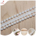 1.5cm Pom Pom Lace Trim Bilateral Crochet Ribbon Laces For Diy Accessories