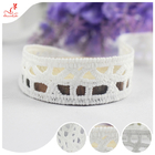 Fashion Water Soluble Bilateral Polyester Lace Trims Edge Ribbon For Home Textiles