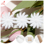 Poly Milk Tassel Fringe 3D Flower Lace Trims Accessory For Lace Dresses