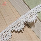 Pure Cotton Ribbon Guipure Lace Trim Warp Embroidery Lace Trims For Curtain