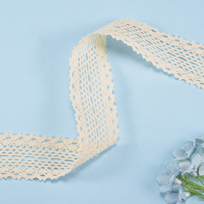 Durable 3.5CM Cotton Crochet Lace Cotton Border Eyelet Lace Trim