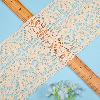 Crochet Ribbon Cotton Lace Trim  Width 12cm Water Soluble