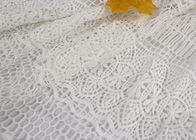 Textile Milk Fiber Water Soluble Guipure Lace Fabric By The Yard Stretch Soft Feel