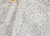 Textile Milk Fiber Water Soluble Guipure Lace Fabric By The Yard Stretch Soft Feel