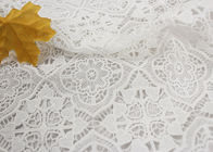 Dyeing Milk Fiber Chemical Polyester Vintage Lace Fabric With Floral Geometric Figure