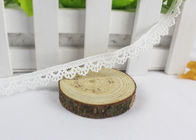 Polyester Water Soluble Lace Ribbon Trim Scalloped Edging For Interior Decoration / Garments