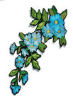 Iron On Flower Embroidered Applique Patches For Vintage Clothing Decoration