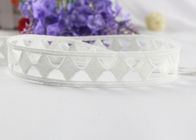 Chemical Polyester Lace Trim By The Yard With Hollow Out Geometric Rhombus Design