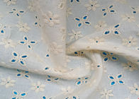 Embroidery Cotton Crochet Lace Fabric By The Yard With Holes For Garment 130cm
