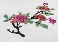 Water Soluble Crochet 3D Flower Embroidered Applique Patches for Clothes and Dress