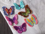 Small Butterfly Iron On Embroidered Applique Patches Cloth Badge For Clothes Customized