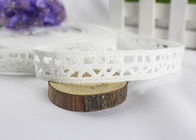 Water Soluble Crochet Ivory Cotton Lace Trim Ribbon For Dress Decoration Off White