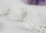 Flat Cute White Embroidery Cotton Lace Ribbon Trim For Autumn Brithday Garment