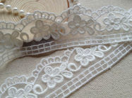 3CM Pretty Scalloped Edge Nylon Lace Trim Off White For Wedding Dress Sewing
