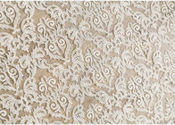 Off White Embroidery Floral Corded Lace Fabric By The Yard For Bridal Dress