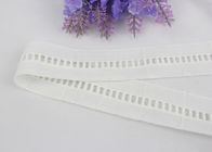 Embroidery Stretchy Lace Ribbon White Tulle Lace Trim For Girl's Dress 3.5cm Width