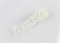 Water Soluble Chemical Cotton Lace Trim Net Ribbon For Girl Dress Off White