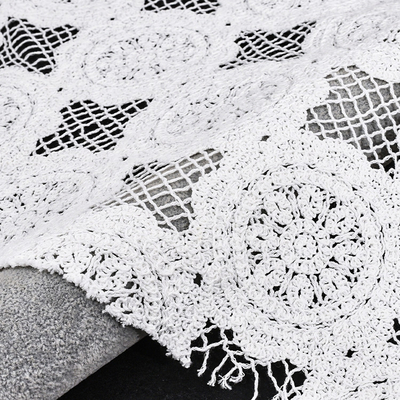 Sleeveless Lace Blouse Jacquard Hollow Embroidered Blouse Casual Women's Wear Lace Fabric
