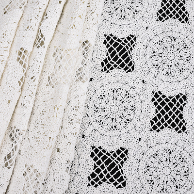 Sleeveless Lace Blouse Jacquard Hollow Embroidered Blouse Casual Women's Wear Lace Fabric