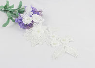 Embroidered Lace Collar Applique Beaded Floral Lace Neck Applique For Dress