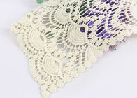 Embroidered Cotton Lace Collar Applique Water Soluble For Bridesmaid Dresses