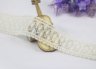 Eco Friendly Embroidered Lace Trim With Cotton Lace Nylon Tulle For Dress