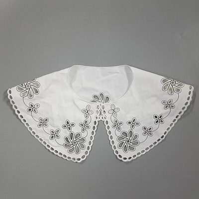 Round Lace Collar Applique With Polyester Fabric