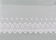 Embroidered Nylon Dying Lace Fabric Bilateral Symmetry Lace For Wedding Dresses