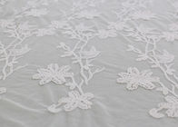 Bird Floral Mesh Embroidered Dying Lace Fabric Custom Lace Design For Prom Dress