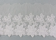Embroidered Lace Ribbon Cotton Nylon Tulle Lace Trim For Fashion Designers