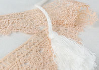 Poly Venice Lace Trims Custom Embroidered Water Soluble Lace For Wedding Dresses