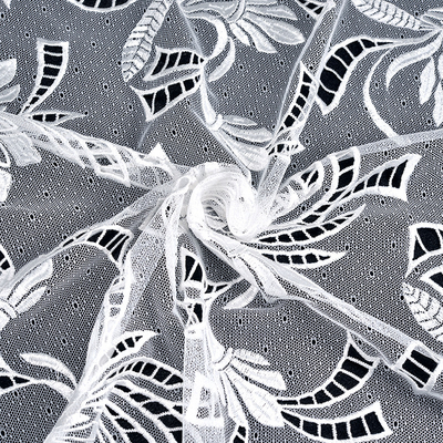 Factory price chemical polyester embroidery guipure water-soluble lace fabric