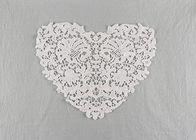 French Guipure Venice Lace Cotton Lace Neck Applique Water Soluble For Blouses