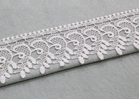 Retro Floral Venice Trim Edging Border Polyester Lace Ribbon For Bridal Gown