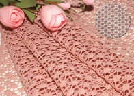 47 Inches Guipure French Venise Lace Fabric / Embroidered Dress Fabric By Azo Free