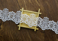 Azo Free DTM Guipure Embroidered Dress Lace Trim Ribbon With High Color Fastness