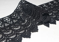 Guipure Polyester Lace Trims With Heavy Embroidery French Venice Chemical Ribbon
