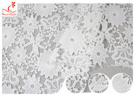 Ukraine Allover Water Soluble Lace Fabric With Hollow Flower Lace Via SGS