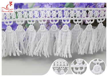 French Venice Guipure Tassels Fringe Polyester Lace Trim For Clothing Decorative