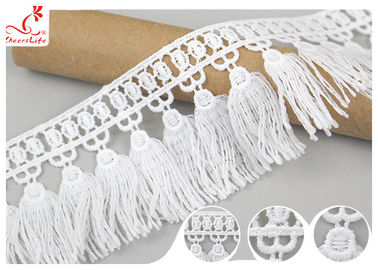 French Venice Guipure Tassels Fringe Polyester Lace Trim For Clothing Decorative